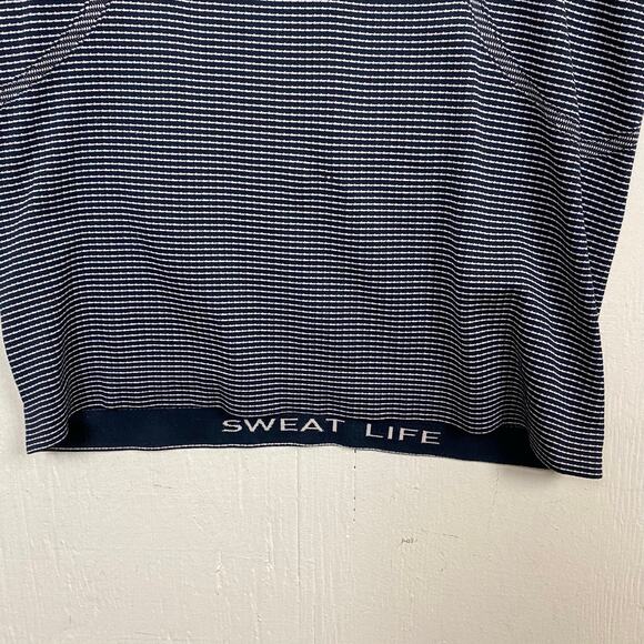 Lululemon Swiftly Tech True Navy White Long Sleeve Crew Shirt 2.0 Race Length 6 - Picture 4 of 10